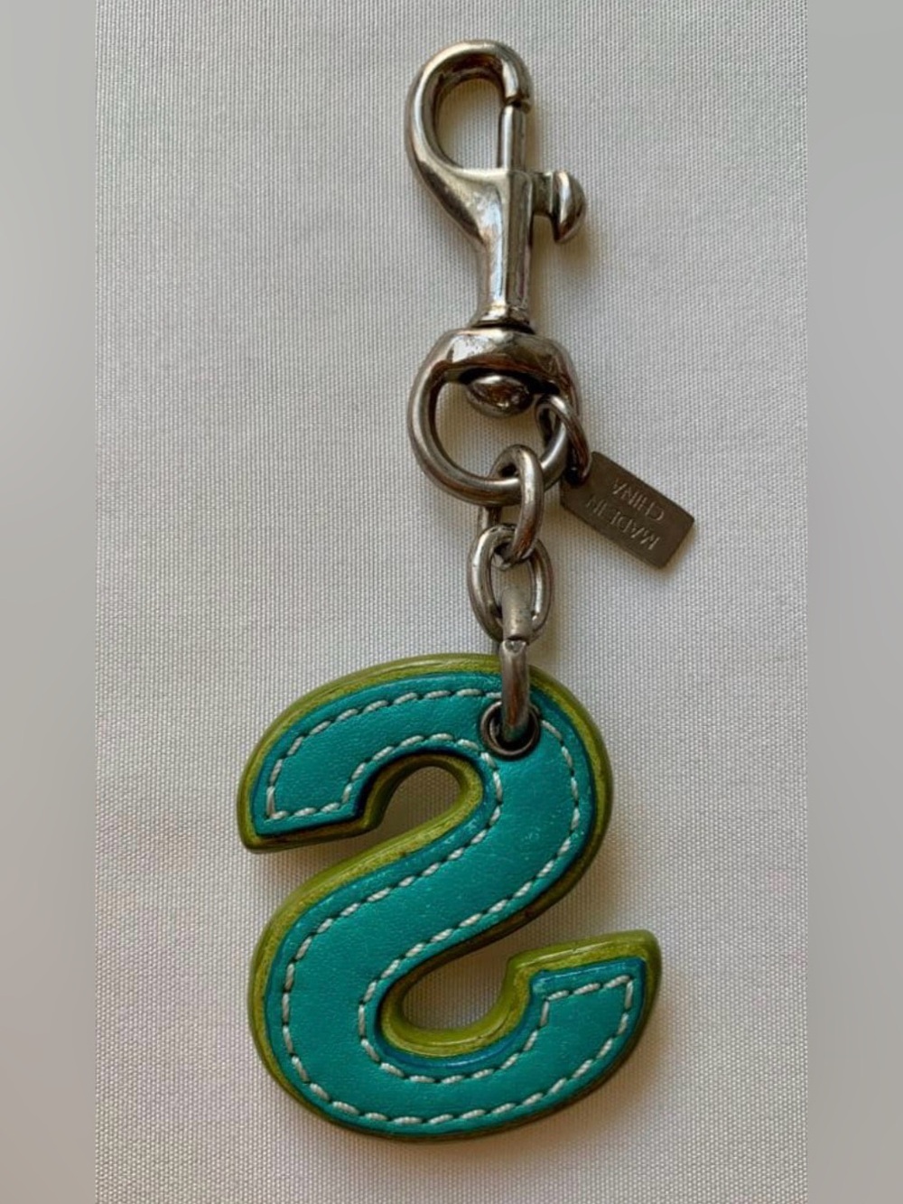 Coach Y2K Metallic Initial S Bag Charm EUC - Picture 2 of 2